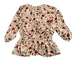 AUW  Floral Blouse - Red, Yellow, Green Photo 1
