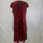 Apt. 9 Floral Maroon and Black Midi Dress Size XL NWT Photo 7
