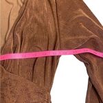 l*space L* Melissa Dress Coffee Brown Long Sleeve Shimmery Medium Mini Dress Photo 8