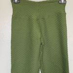 Booty By Brabants Womens Leggings One Size Croco Skin Green Activewear Ankle Photo 4