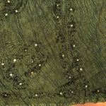 Riviera Sun Green Crinkle Rayon Dress Sleeveless Embellished Bohemian Festival Size 1X Photo 1