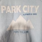 Park city Apres ski club by Special Thanks sweatshirt women's Large Blue Photo 5