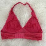 Victoria's Secret  Small Pink Lace Longline Halter Bra Bralette Photo 8