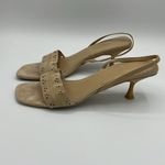 Colin Stuart  Suede Tan Suede Kitten Sling back Heels Size 6.5 B19A‎ Photo 1