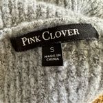 Pink Clover  Sweater Gray Size Small Tunic Cowl Neck Photo 3