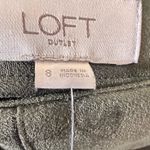 Loft  faux suede flare A line skirt forest green size 8 NWT Photo 10