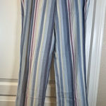 Victoria's Secret  Stripe White Pink Blue Pajama Pants Size XS EUC #5893 Photo 0