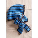 Free People Blue Brown Sammi Stripe Balabonnet Photo 7