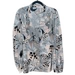 Alfred Dunner Abstract Jungle Print Button Down Blouse Black Size undefined Photo 2