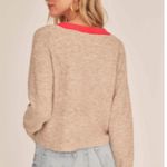 ASTR The Label Constance Cardigan Hot Pink Taupe Photo 5