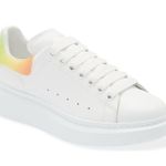 Alexander McQueen White Smooth Calf Leather Sneakers, Size EU 41 New in Box $850 Photo 13