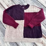 Lands' End Lands’ End Multicolor Cable Knit Oversized Sweater Photo 0