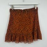 Urban Outfitters  Leopard Print Skirt Size Small Boho Festival Photo 5