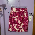 Kate Spade  Fuchsia and White Floral Skirt Photo 0