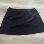 Lands' End  Women Black Elastic Waistband Built In Shorts‎ Swim Skirt Size 14 Photo 2