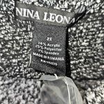 Nina Leonard NWT  Womens Black White Mock Neck Sweater 2X‎ Photo 3