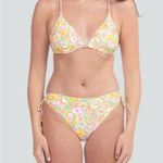 Surf Style Pink and Yellow Floral Bikini Set Photo 0