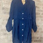 Dress Barn Women’s Blue Button Up Blouse Photo 1
