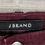 J Brand Zoey Triple Zip Skinny Jeans in Lava Burgundy Size 25 Photo 8