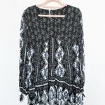 Free People  Womens Top Small Black Down By The Bay Tunic Boho‎ Folk Festival Photo 0