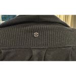 Lululemon  Black Universal Draped Waterfall Wrap Women’s Size 6 Thumb Holes Photo 6