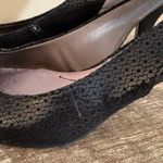 Life Stride  Black Slingback Heels Shoes Women’s Size 8.5 Flower Pattern Office Photo 6