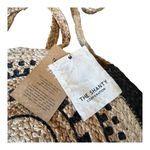 NEW Woven Moroccan HANDBAG 16” Round Crossbody Shoulder Purse Shanty Corporation Tan Photo 5