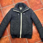 Moods Of Norway Navy Zip Up Puffer Jacket Size Medium Blue Photo 2