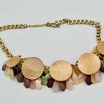 Isabella Pastel Multicolor Cluster Bib Necklace Purple Photo 9