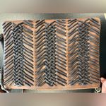 Chico's Crisscross Crossbody Leather Bag Brown and Black Cord Photo 11