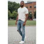 Ralph Lauren Polo Ralph‎ Lauren Women's The Tompkins Skinny Distressed Crop Denim Jeans 27" # Photo 1