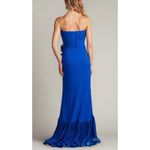 Tadashi Shoji  Strapless Pleated Mystic Blue Gown - L (New) Photo 2
