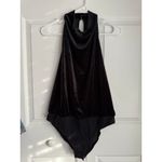 Reiss  Kimberley Sleeveless Velvet Bodysuit in Black size L Photo 1