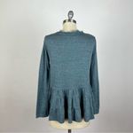Anthropologie  Deletta Teal Peplum Top Photo 5