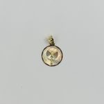 ❤️ 10k gold cross Jesus small round charm pendant ❤️ 14mm long crucifix ❤️ Dije colgante medalla de De Jesucristo Photo 0