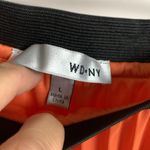 WD•NY NWT WD NY Orange and Black Pleated Maxi Skirt Size L Photo 2