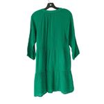 Michael Stars Sona Dress Kelly Green NWTs Gauzy Long Sleeve size XS Double Cloth Photo 7