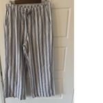 Gap sz S Women Wide Leg Relaxed Pull On Linen Blend Pants Boho Beachy Laggenlook Photo 7