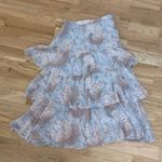 Love Shack Fancy NWOT maxi silk floral ruffle layered skirt Photo 3