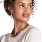 Revolve NWT 2 Piece Set Eddie Borgo Supra Chain Link Necklace & Earrings Photo 1