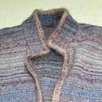 One of a Kind vintage Hand Knit Wool mixture cardigan, sweater Size M Purple Size M Photo 2