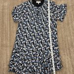 Reiss Lulu Ditsy Floral Blue Black Wedding Guest Ruffle Lined Dress Women 10 Photo 4