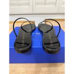 Stuart Weitzman Sawyer Slide Black Semi Shine Rubber 10 NIB Minimalist Vacation Photo 9