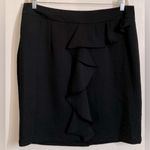 Elle  Black Ruffle Detail Plus Size Mini Skirt A206 Photo 0
