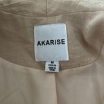 AKARISE GOLD METALLIC BLAZER DRESS Gold Size M Photo 6