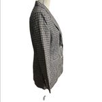 LRL 100% Linen Blue Checkered Plaid Blazer Sz 4 Photo 5