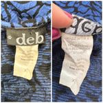 Deb Vintage Y2K Black Blue Floral Rose A Photo 3