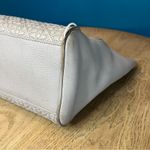 Tory Burch  Embossed Leather Bryant East West Tote Gray Shoulder Bag Le Fleur Photo 6