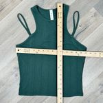 Lululemon  Double Strap Yoga Tank‎ Top Dark Forest Green 6 Ribbed Modal Silk Photo 9