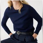 J.Crew LIGHTWEIGHT MERINO WOOL SWEATER IN Navy Photo 0